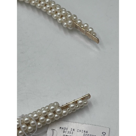 J. Crew Faux Pearl Headband and Faux Pearl Round Barrette Hair 24.50 Bundle‎ New main image 7